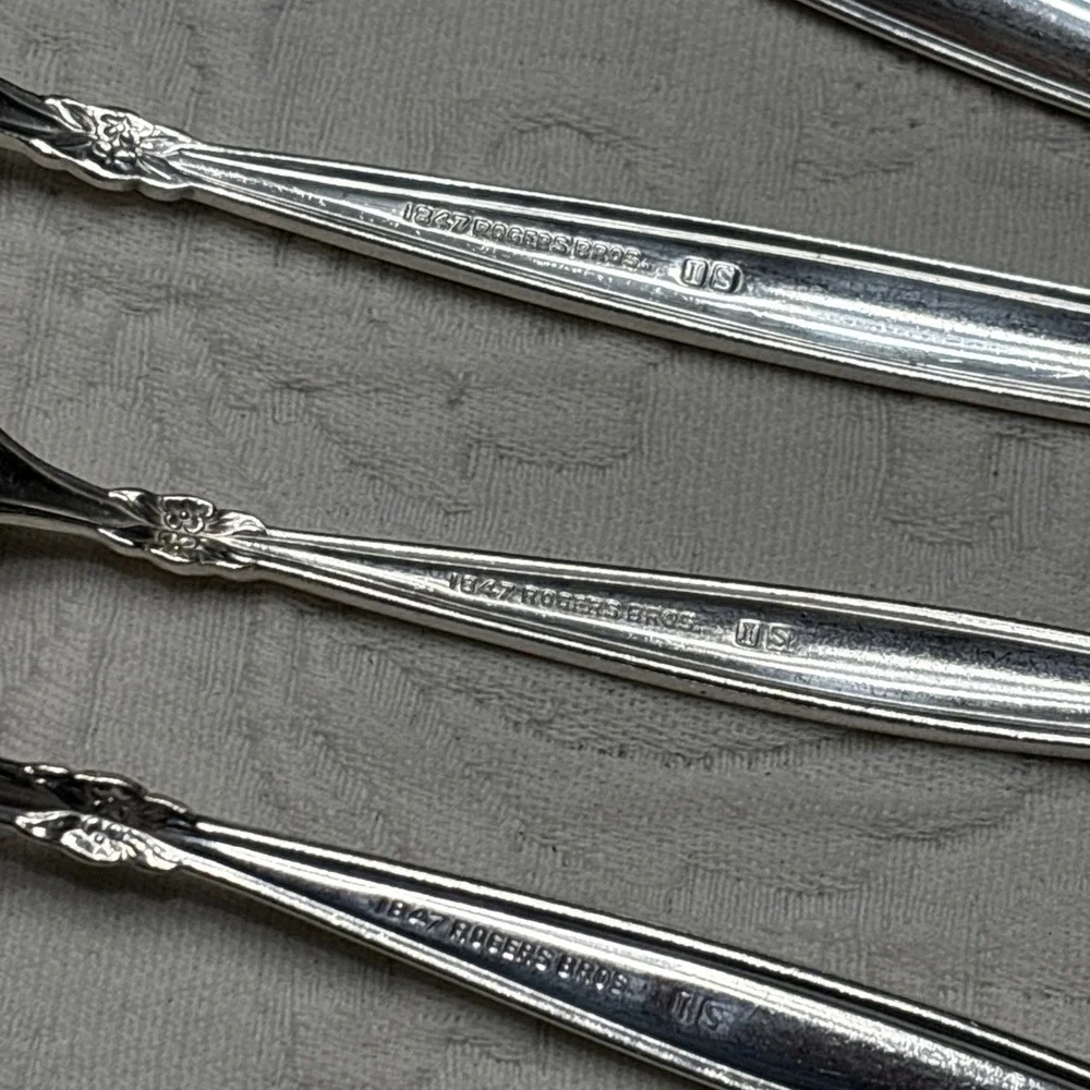 1965 GARLAND 1847 Rogers Bros IS Fork Spoon Lot Silver Plate Flatware